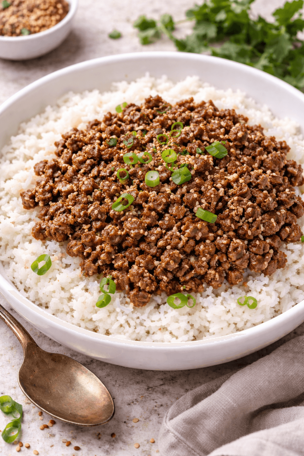 Korean Ground Beef Bowl